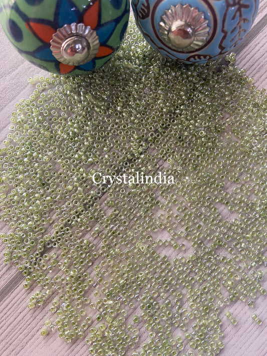 Sugar Beads - Inside Pista Green