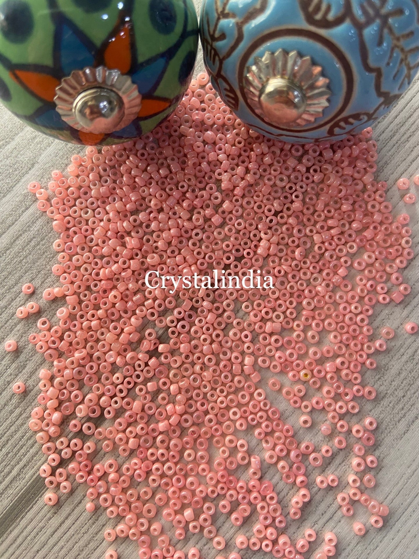 Sugar Beads - Lustre Peach