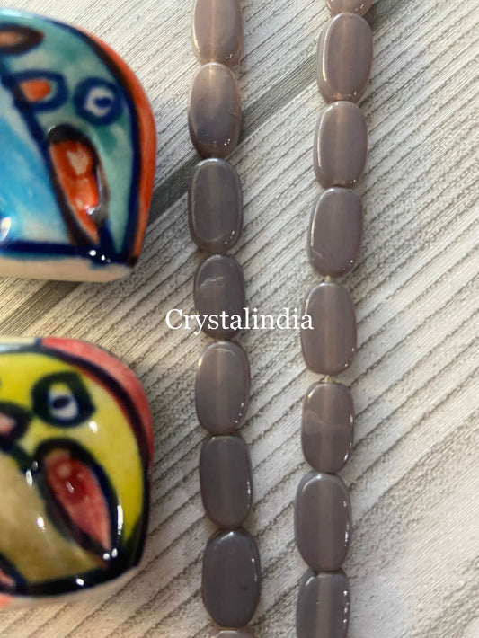 Tablet Beads - Grey