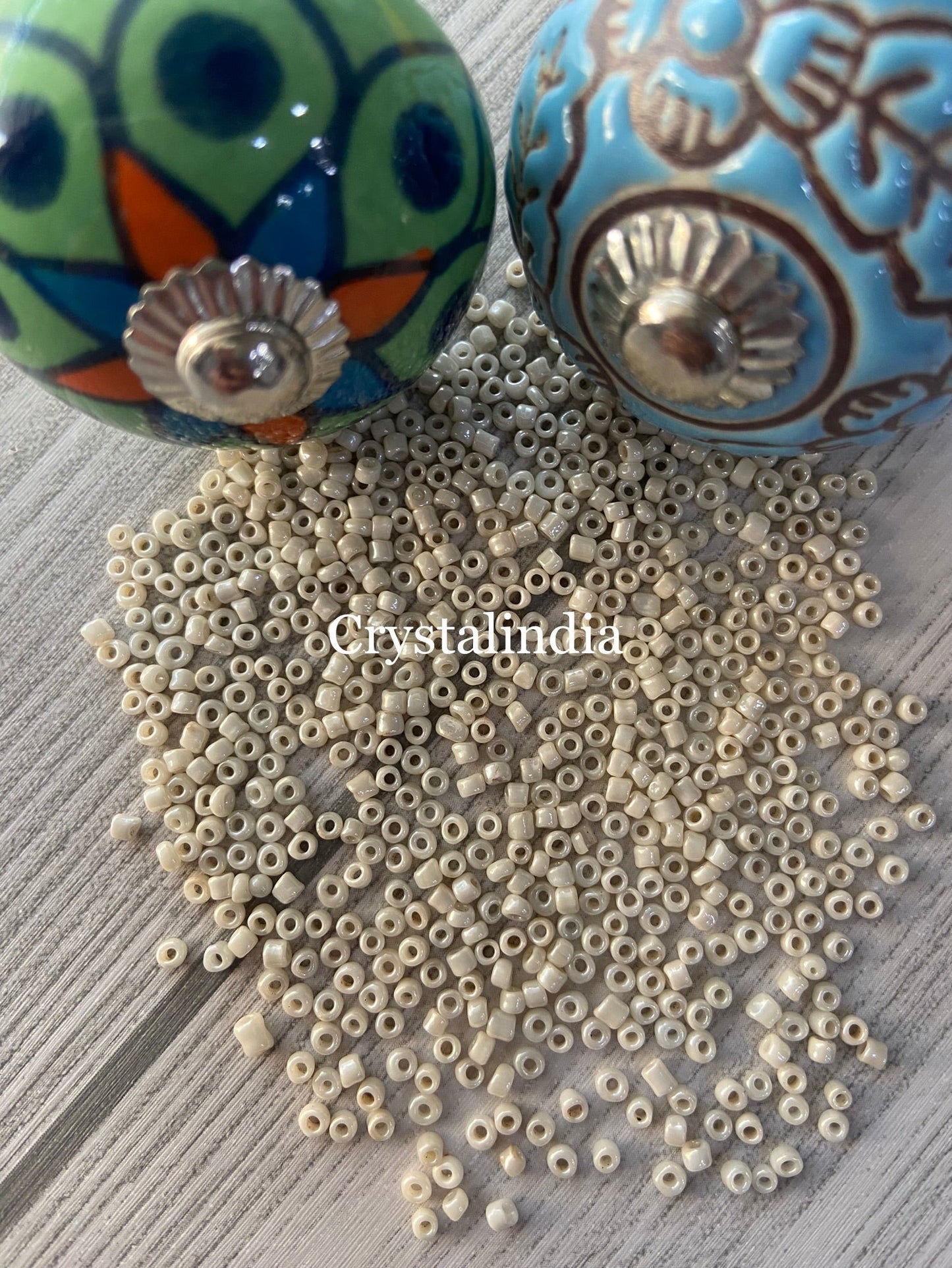 Sugar Beads - Opaque Off White