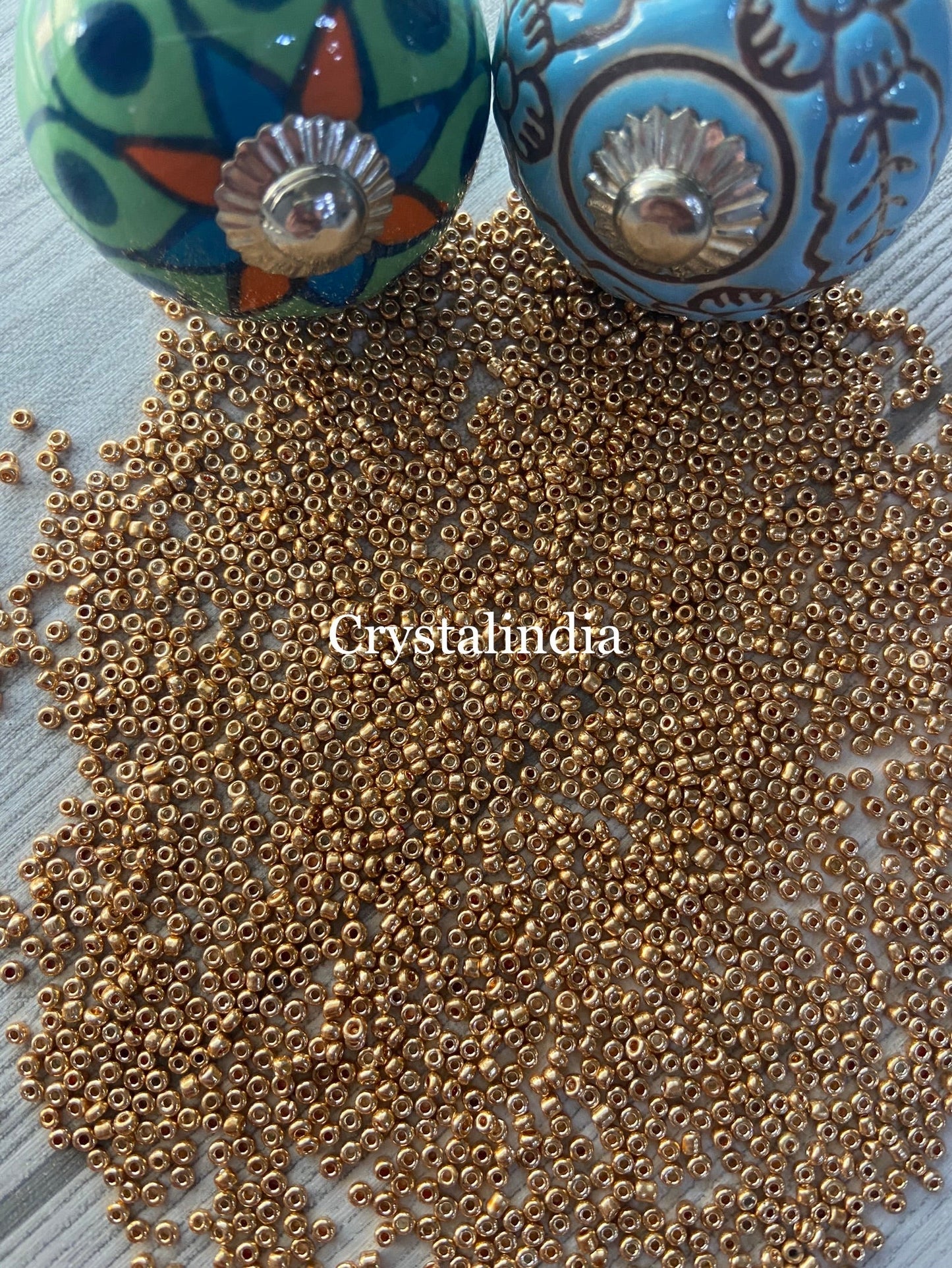 Sugar Beads - Metallic Bright Gold