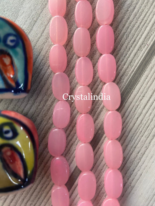 Tablet Beads - Light Pink