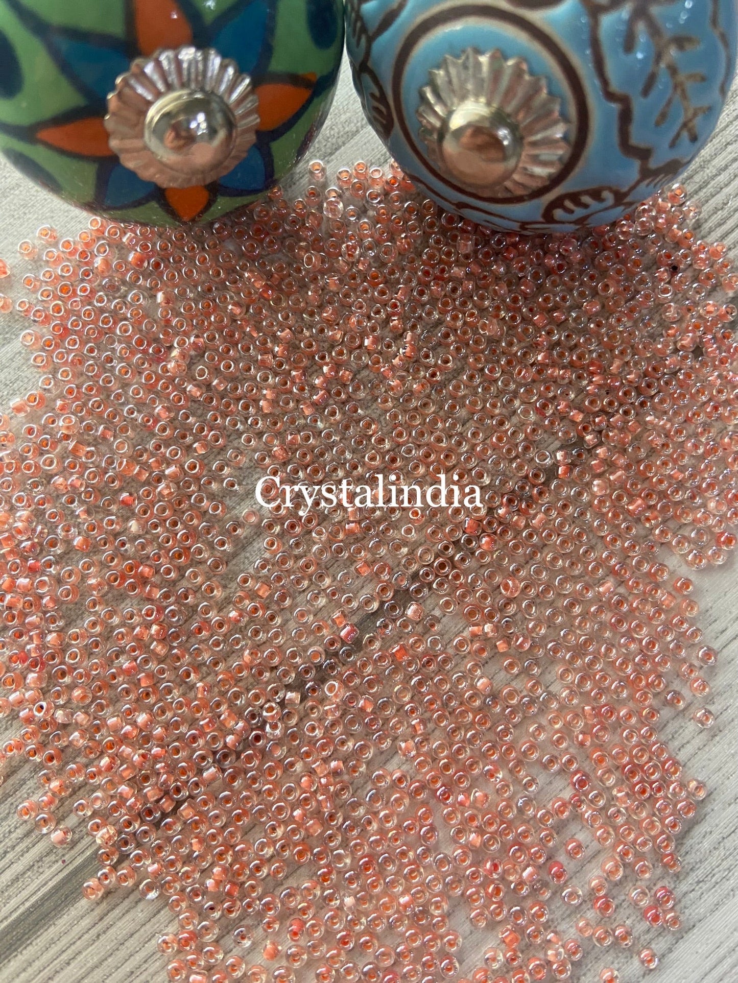 Sugar Beads - Inside Peach