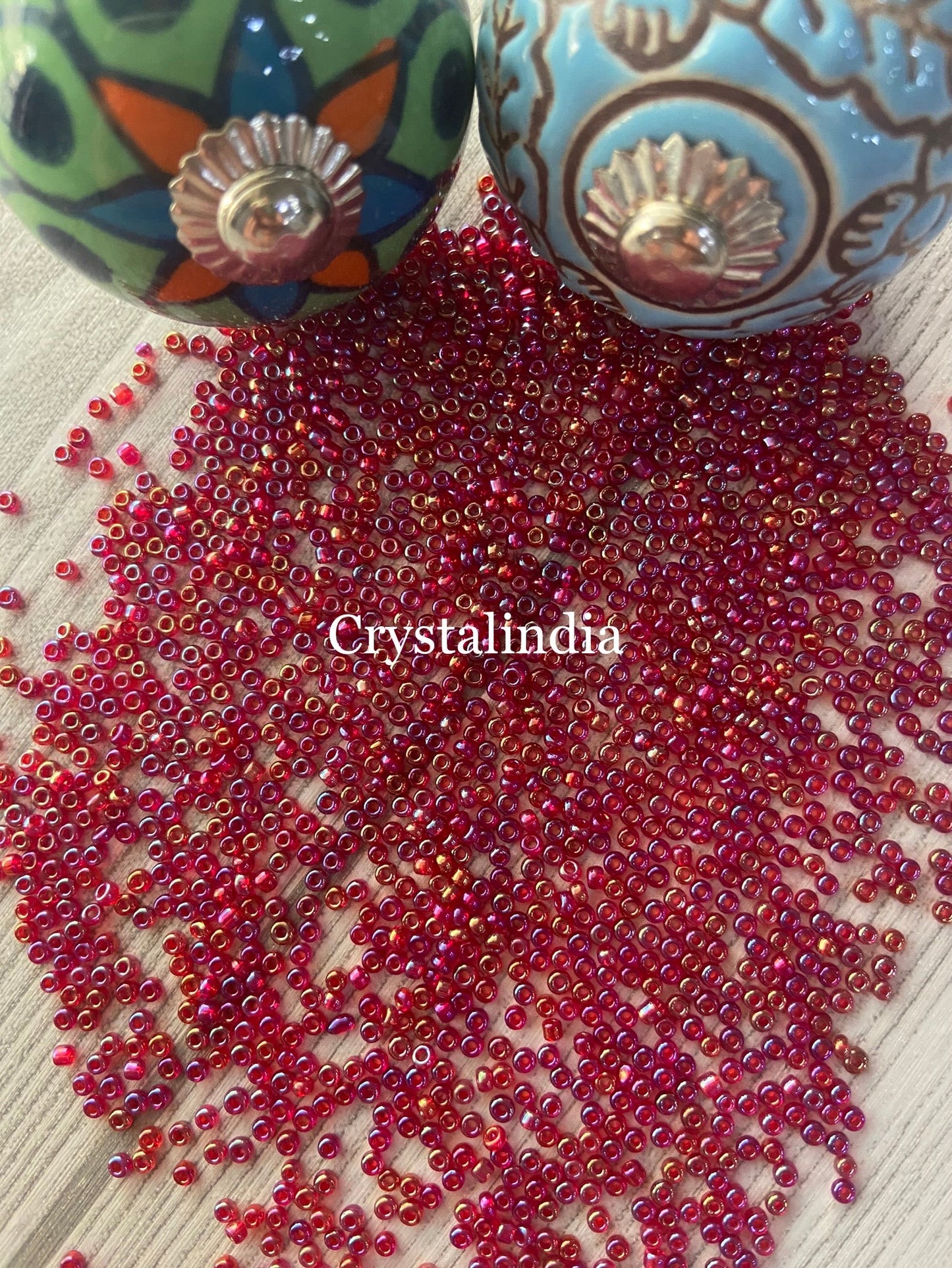 Sugar Beads - Rainbow Maroon