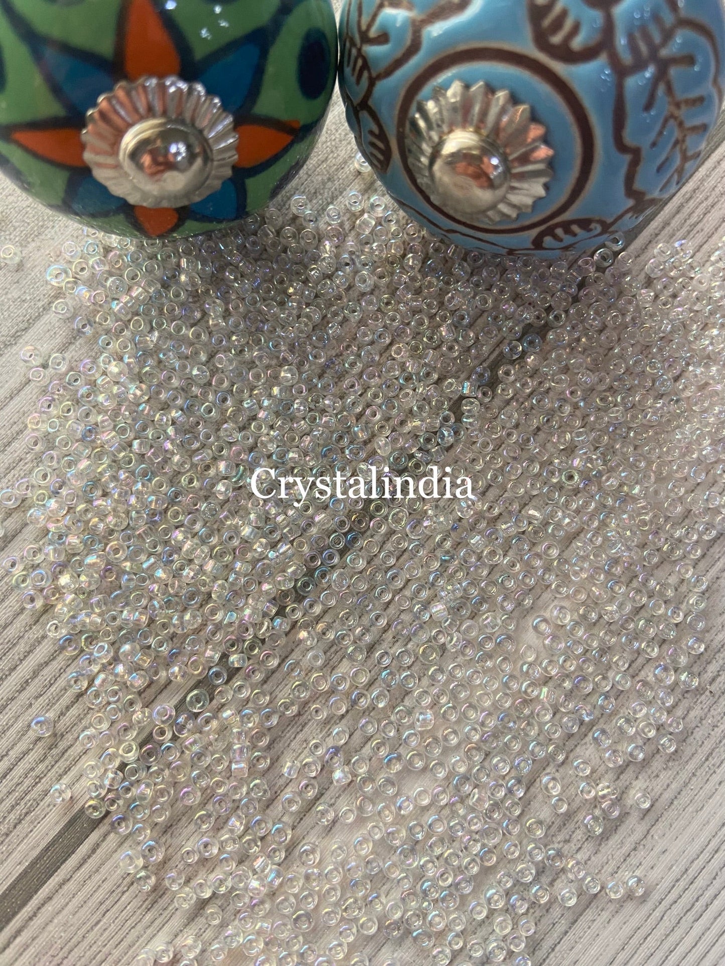 Sugar Beads - Rainbow White