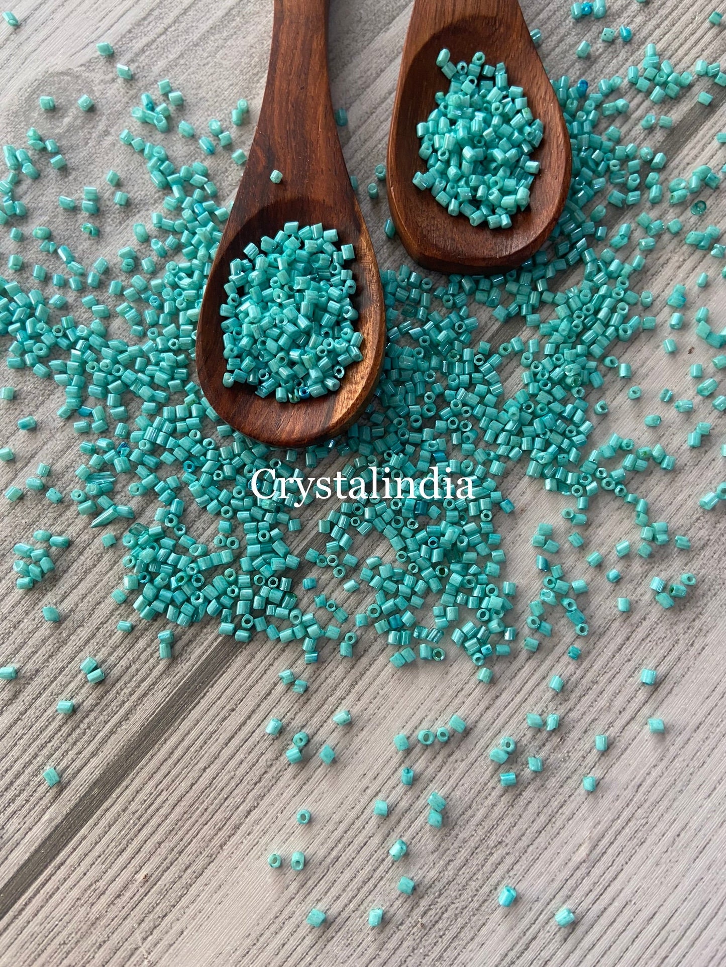 Bugle Beads Micro - Opaque Sea Green