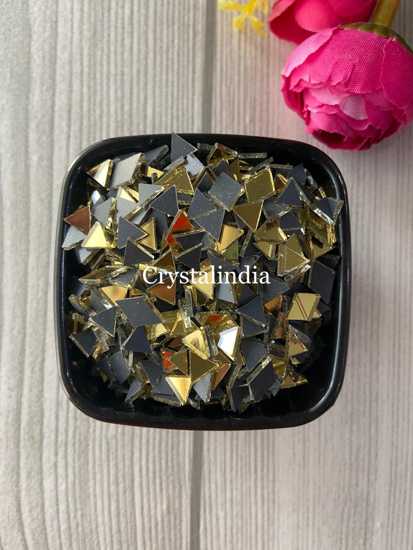 Gold Micro Mirrors - Triangle