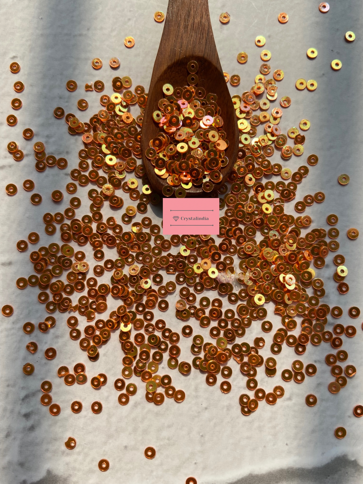 Micro Sequins Micro Round Sequins - Orange – CrystalIndia