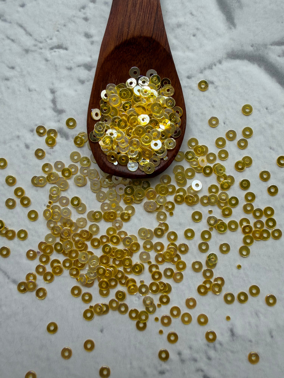 Micro Round Sequins - Pani Yellow