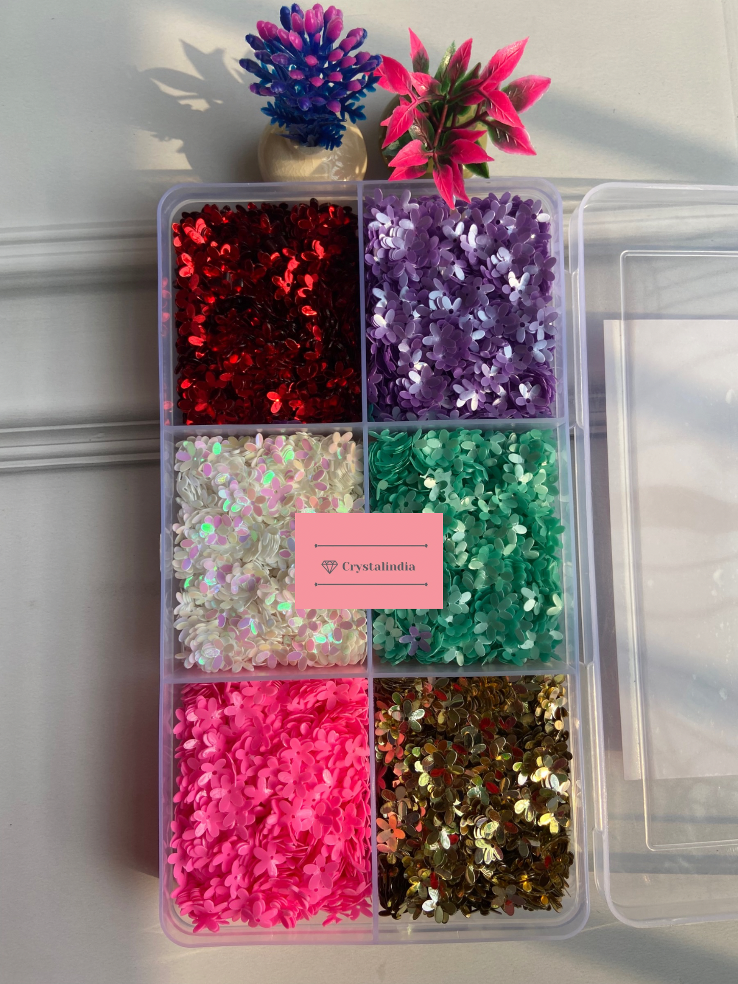 Kit 70 - 6 Periwinkle Flower Sequins Kit