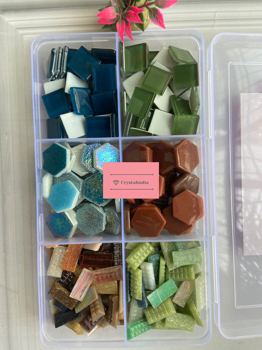 Kit 78 - 6 Hexa, Stripe and Candy Mosaic Tiles Kit