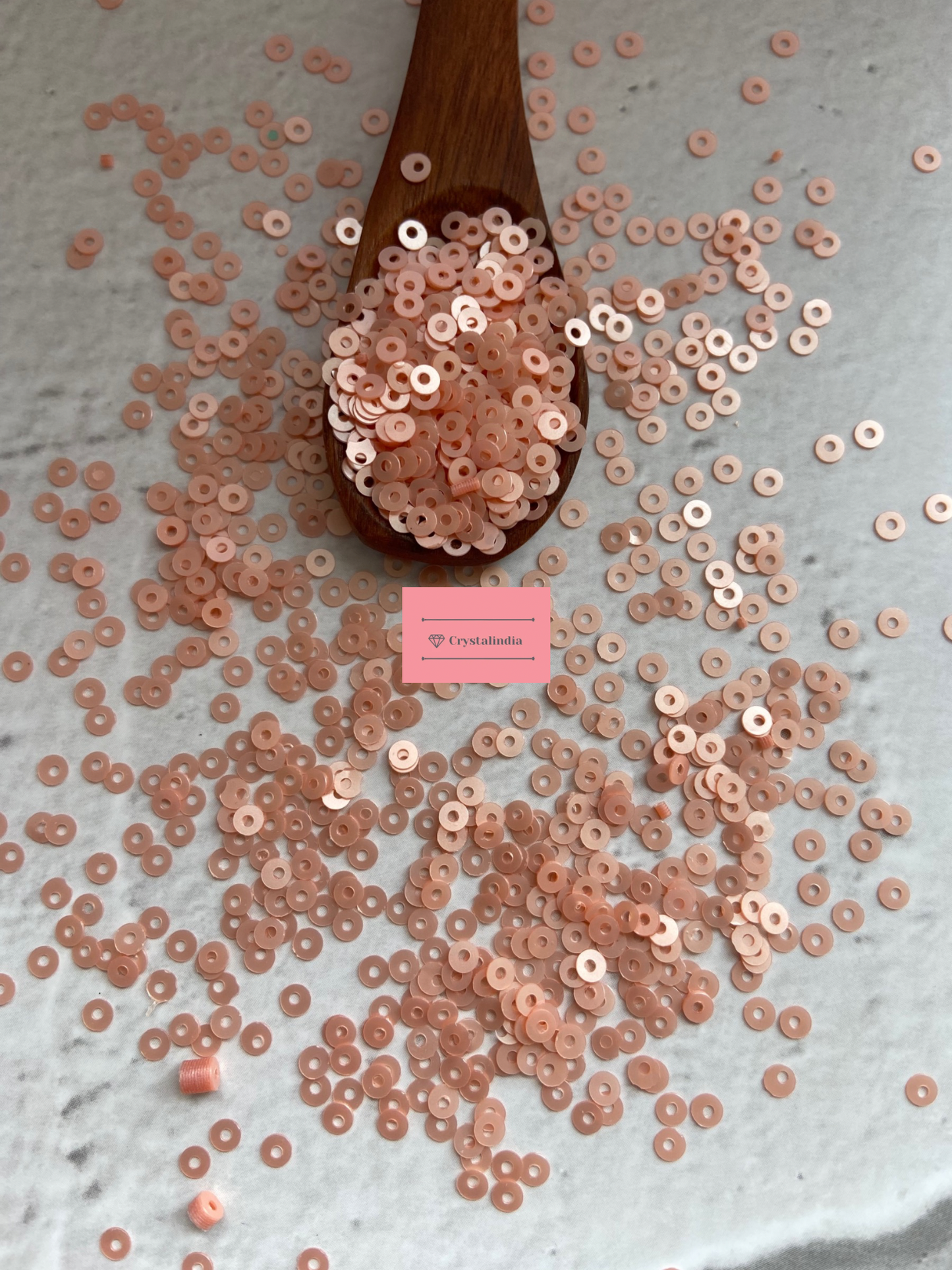 Micro Round Sequins - Peach