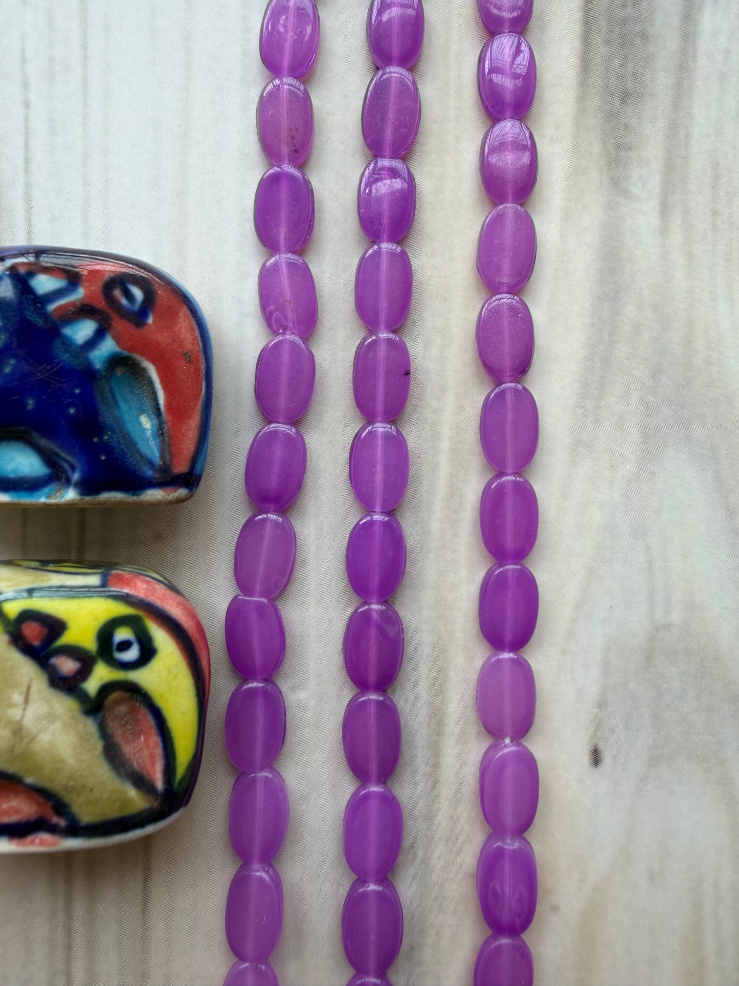 Tablet Beads - Lavender
