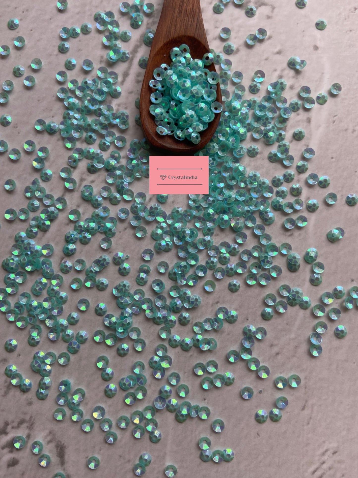 Katori Sequins - Sea Green Rainbow