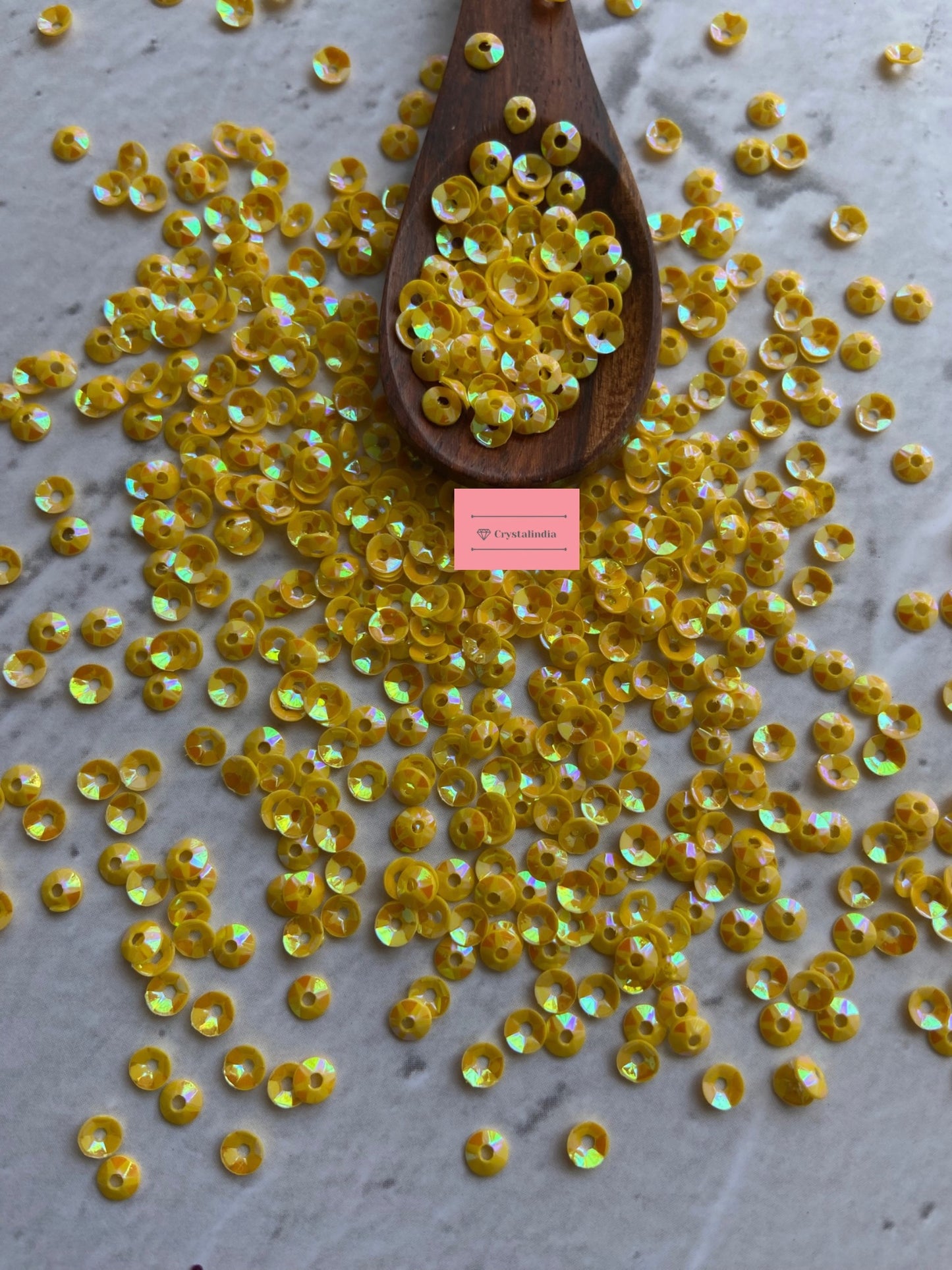 Katori Sequins - Yellow Rainbow