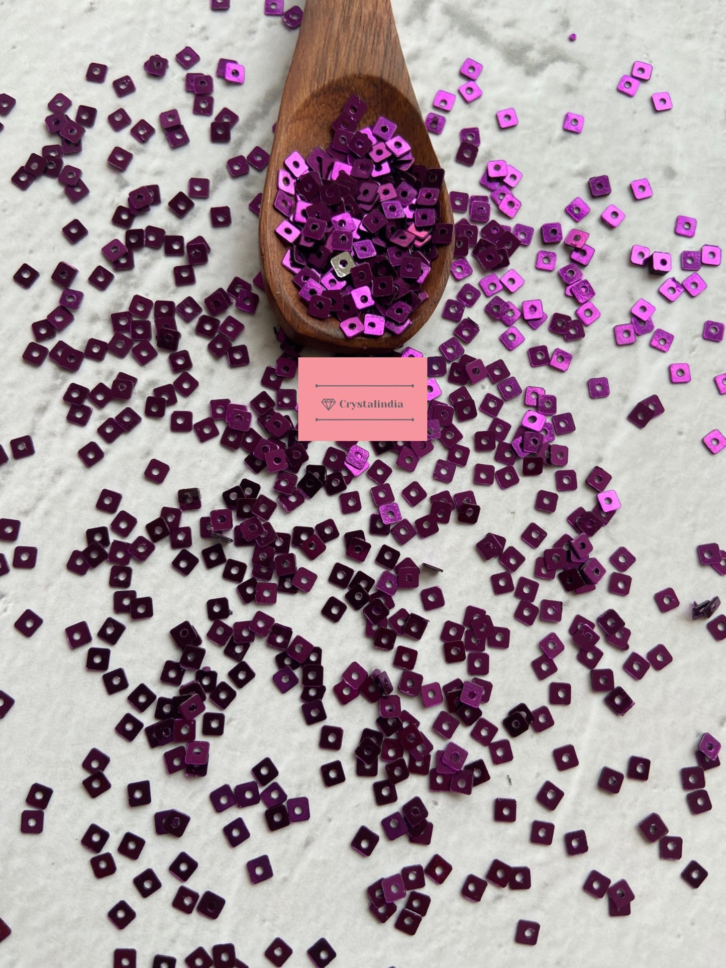 Square Sequins - Plum