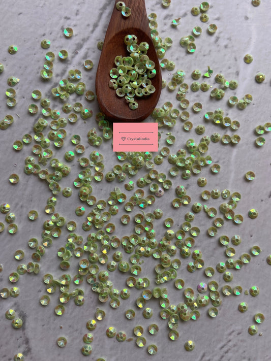 Katori Sequins - Pastel Green Rainbow