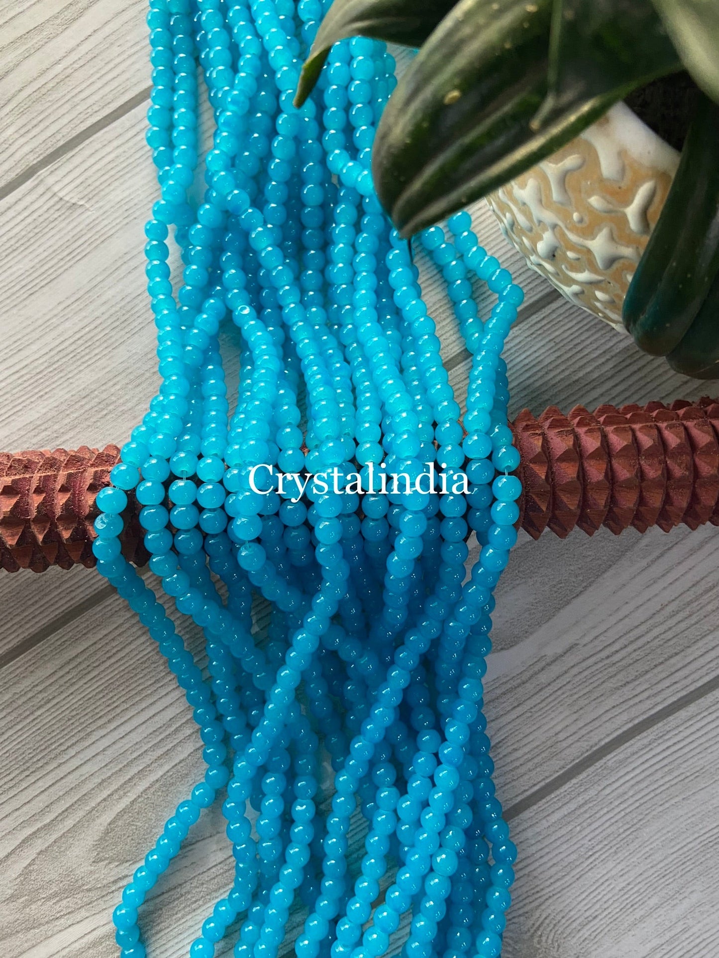 Glass Beads - Light Blue