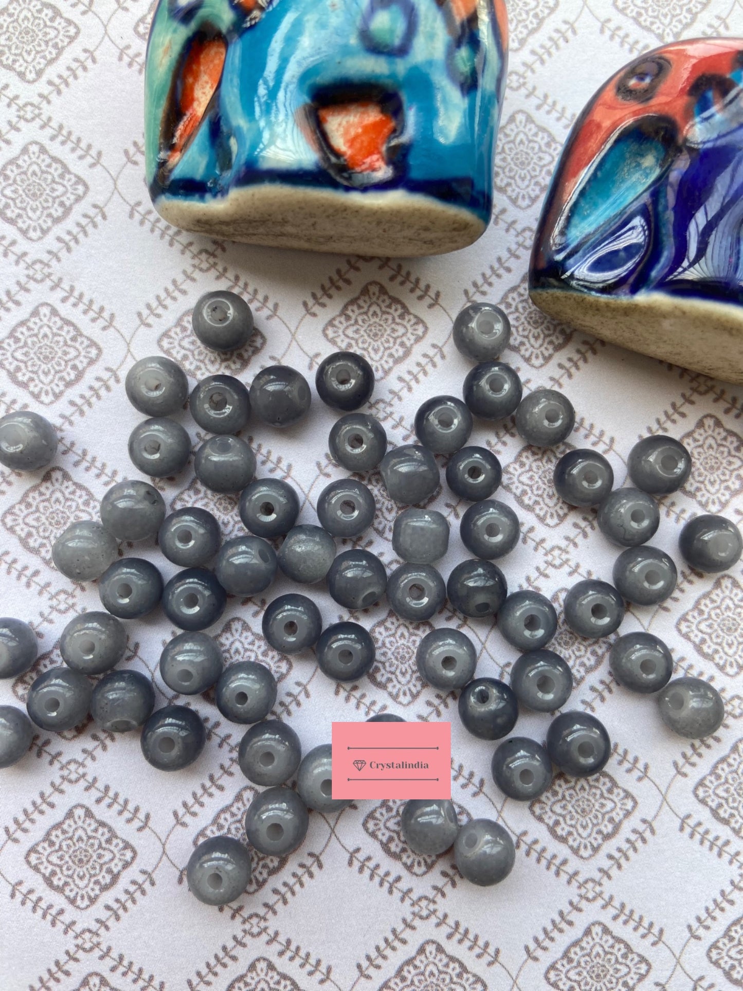 Round Glass Beads