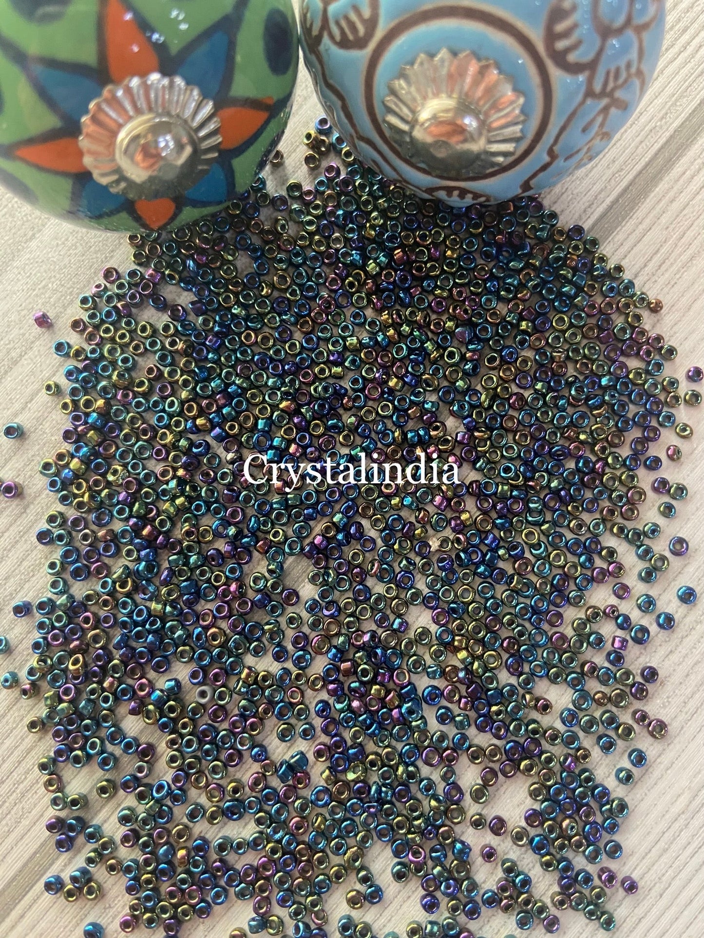 Sugar Beads - Rainbow Black