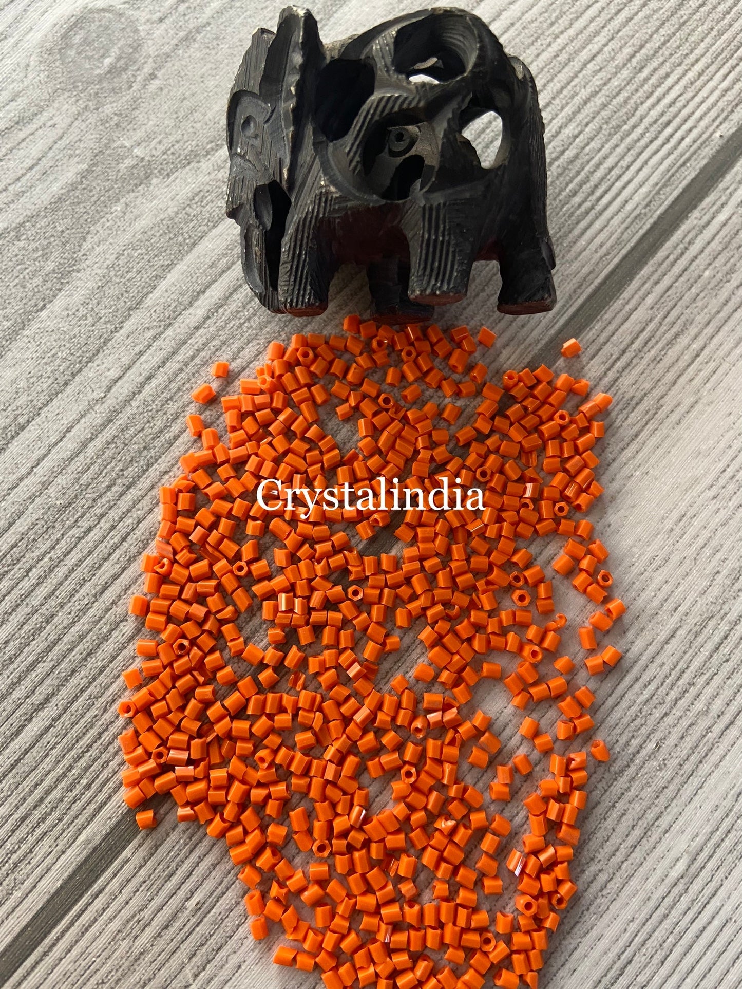 Bugle Beads - Opaque Orange