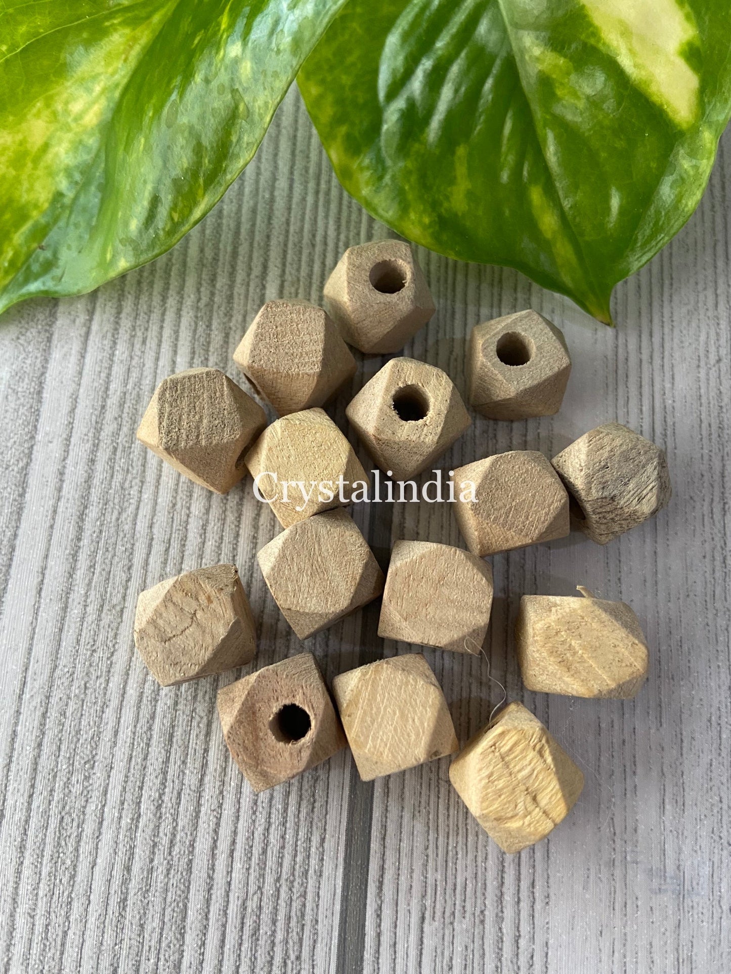 Geometric Wooden Beads