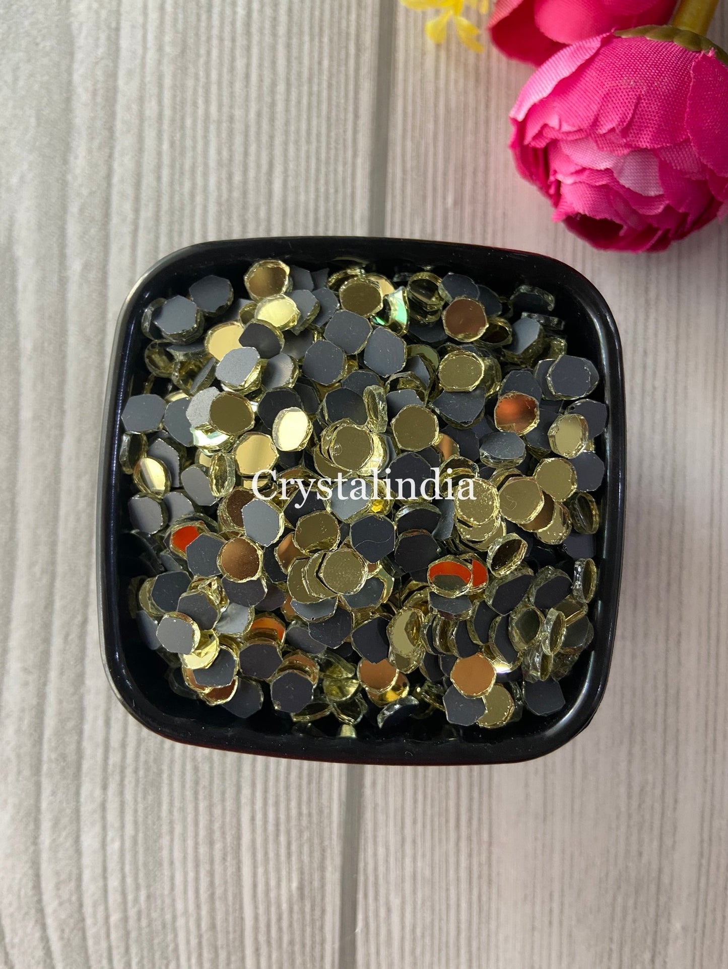 Gold Micro Mirrors - Round