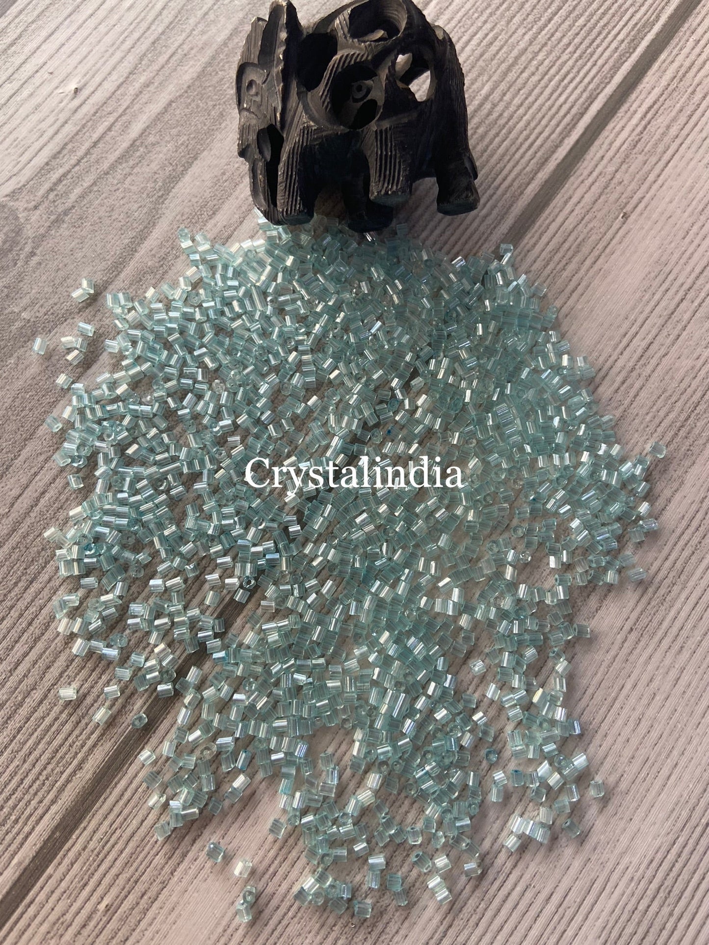 Bugle Beads - Lustre Sky Blue