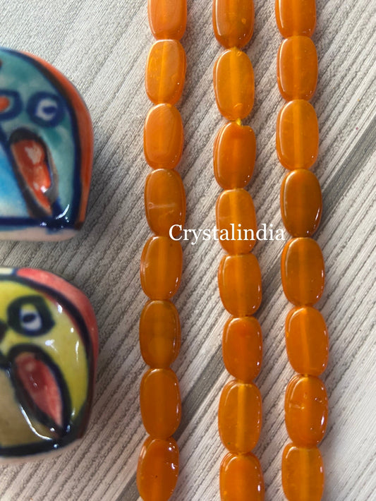 Tablet Beads - Mustard