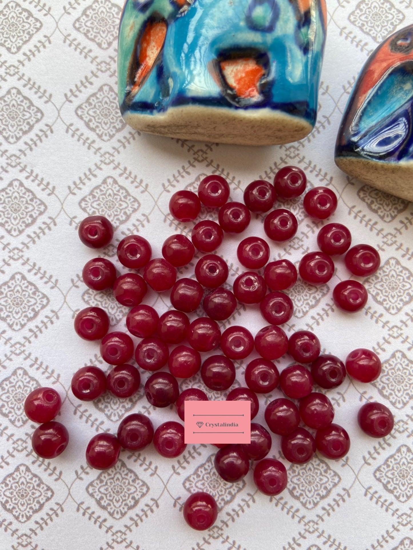 Round Glass Beads