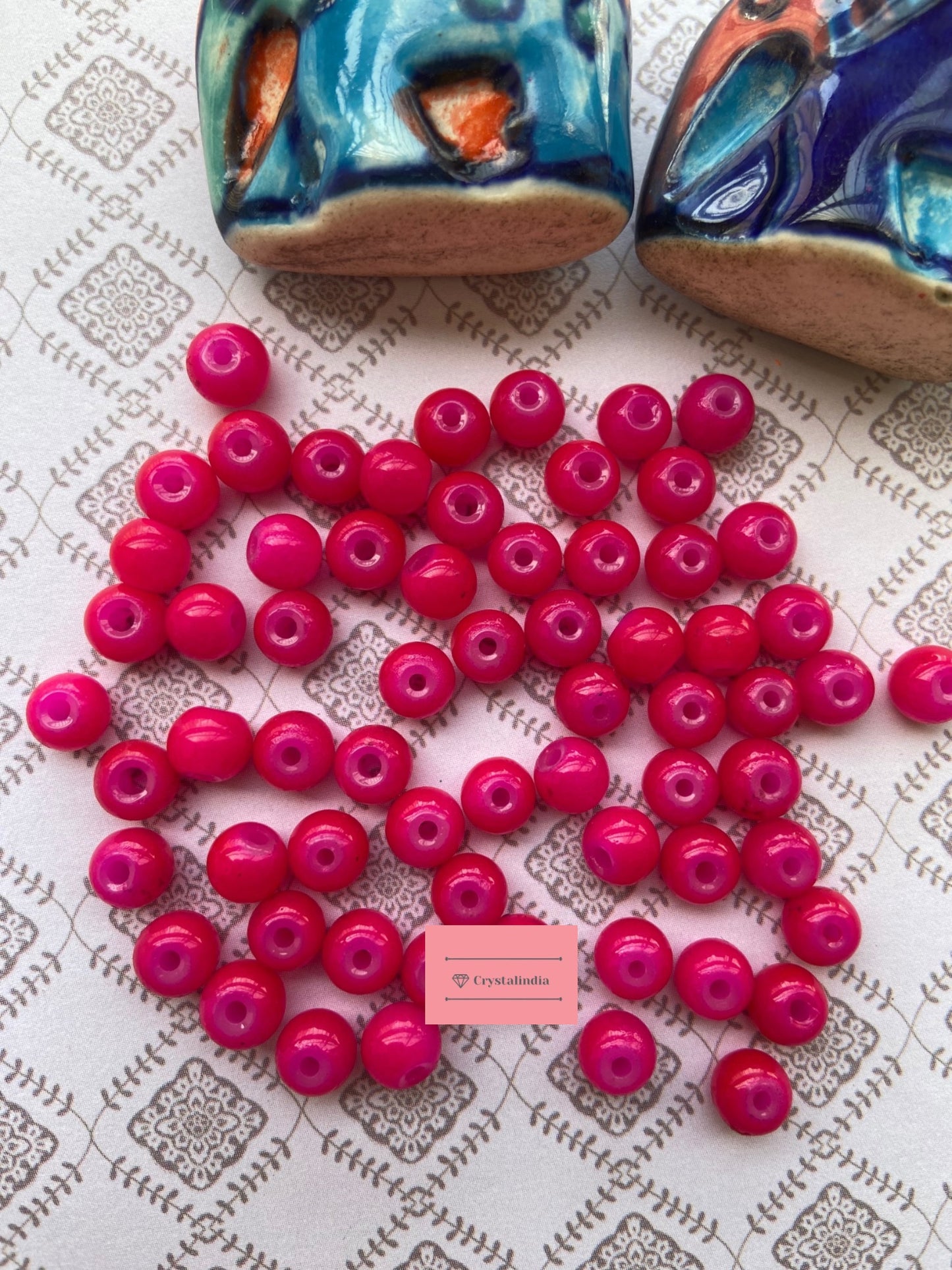 Round Glass Beads