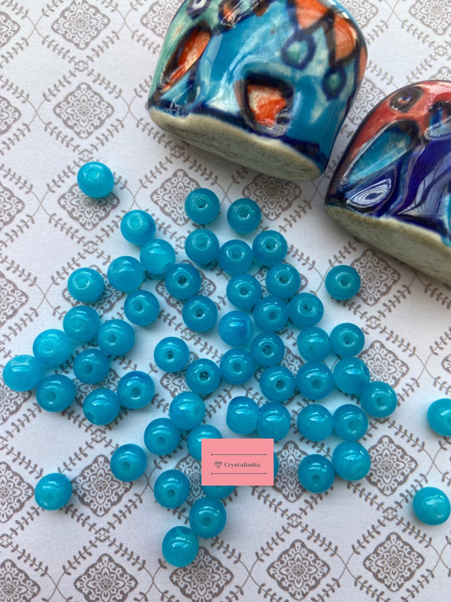 Round Glass Beads