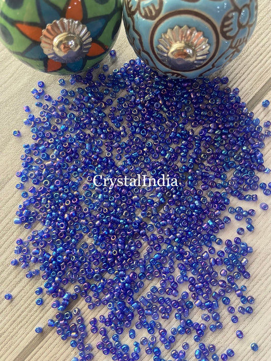 Sugar Beads - Rainbow Dark Blue