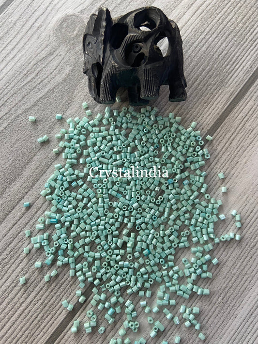 Bugle Beads - Opaque Sky Blue