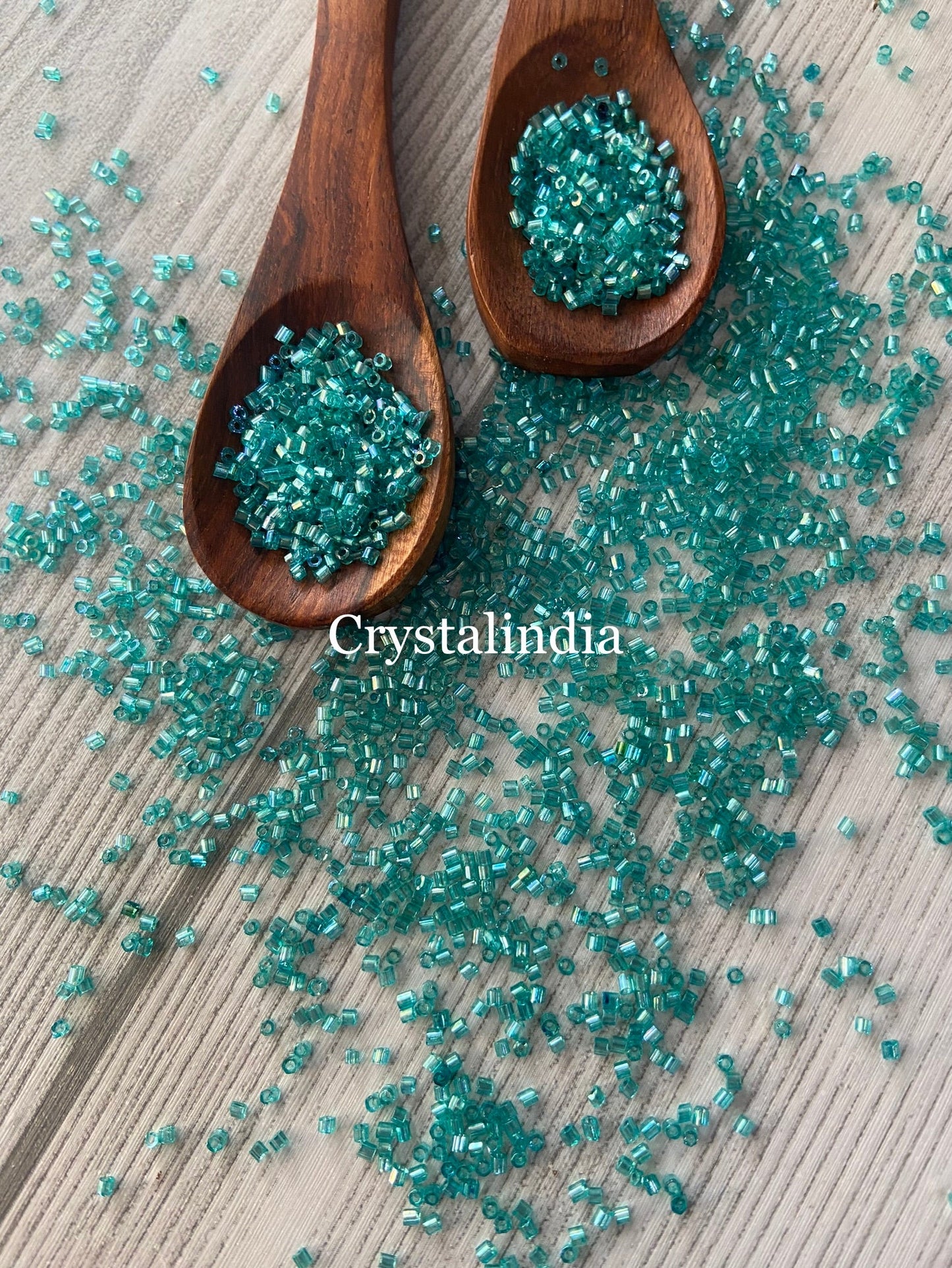 Bugle Beads Micro - Rainbow Sea Green