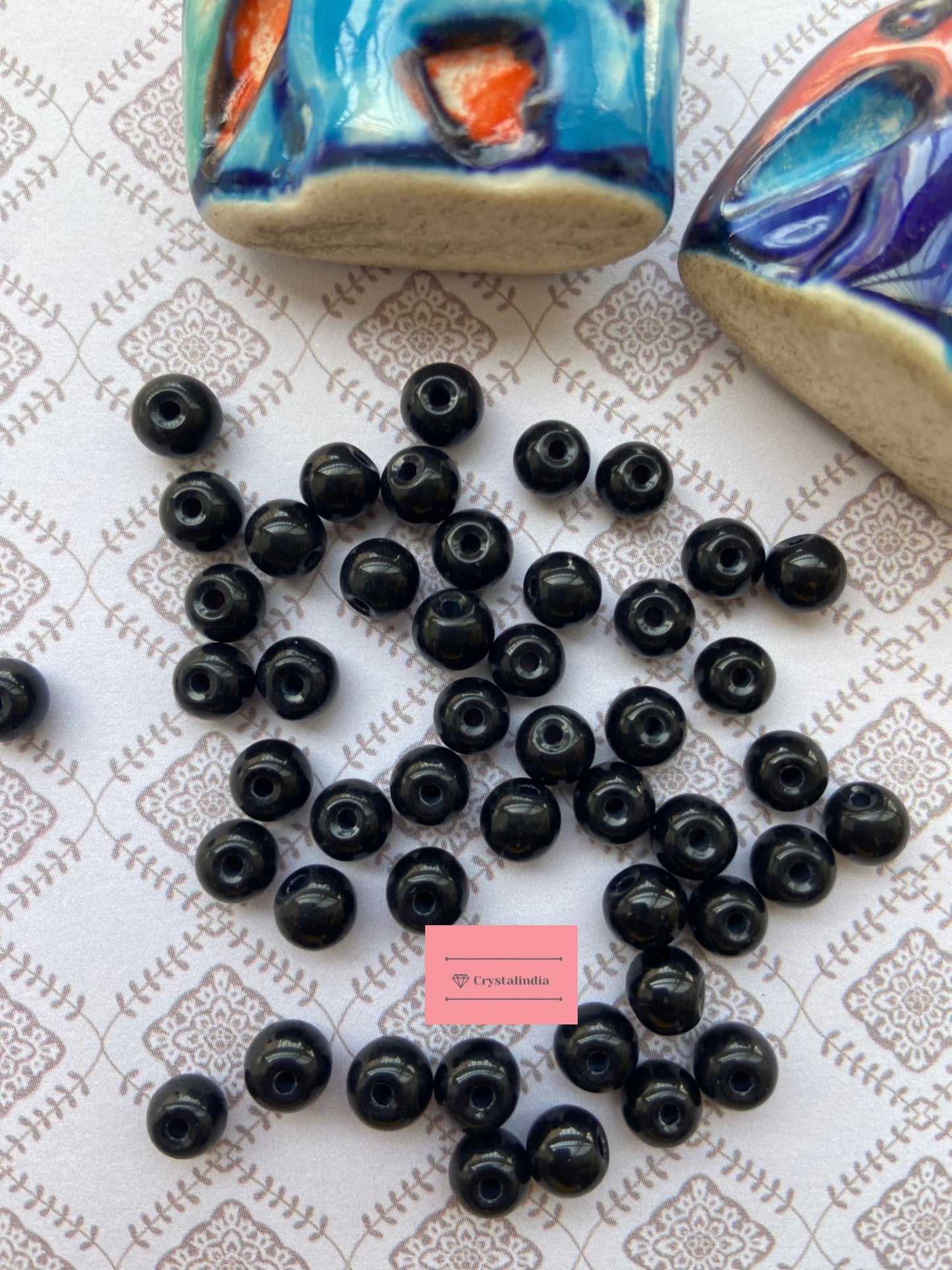 Round Glass Beads