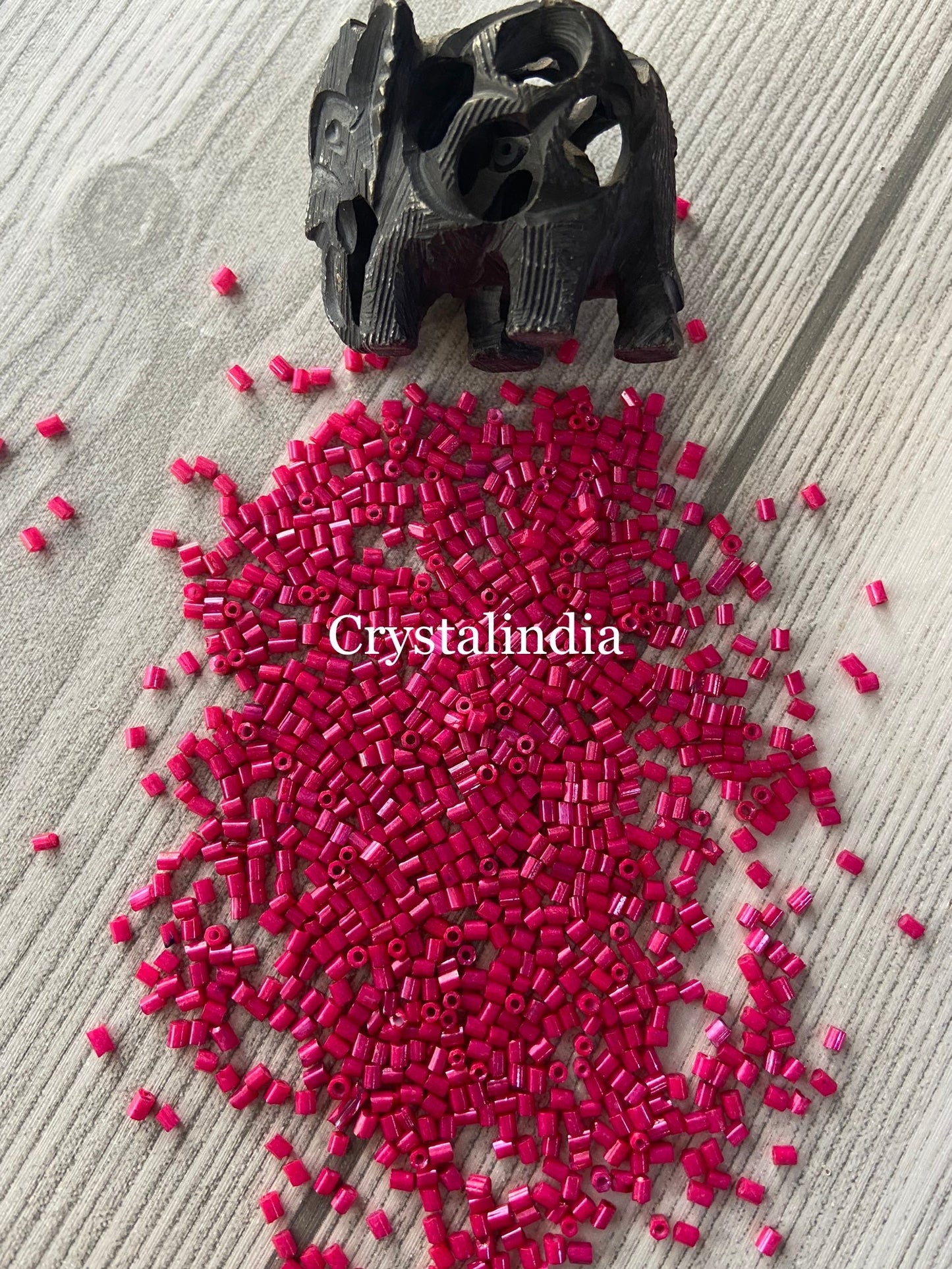 Bugle Beads - Opaque Fuschia