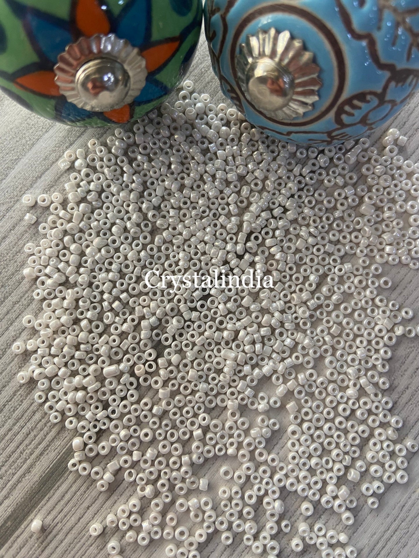 Sugar Beads - Lustre White